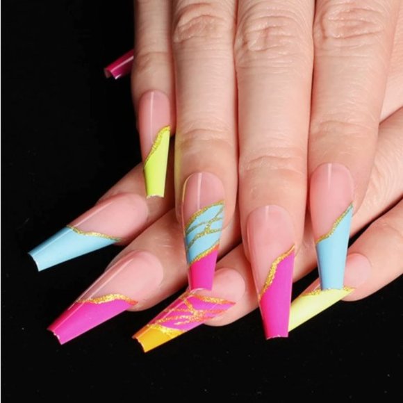 Other - Colorful Press On Nails